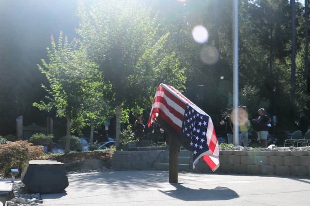 The 9/11 memorial at Gig Harbor Fire headquarters