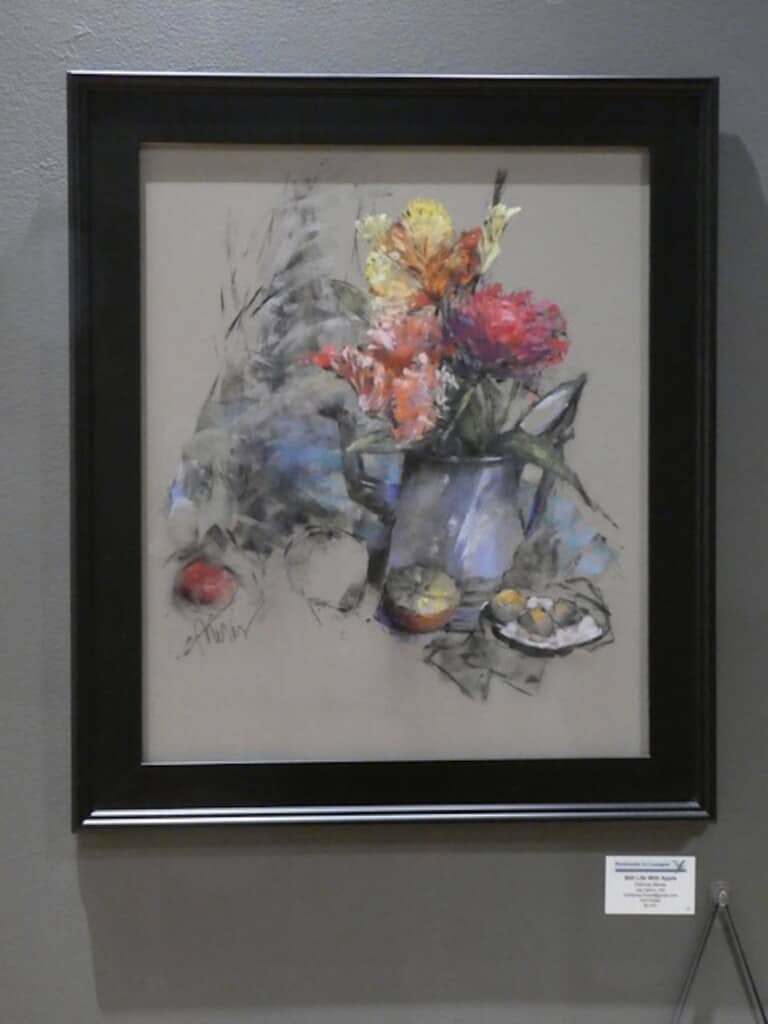 Gig Harbor painter Pat Meras won Second Juror’s Award for “Still Life with Apple."