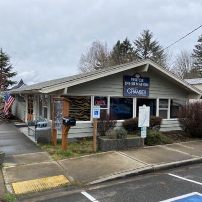 Photo of the front of the Gig Harbor Chamber of Commerce building.