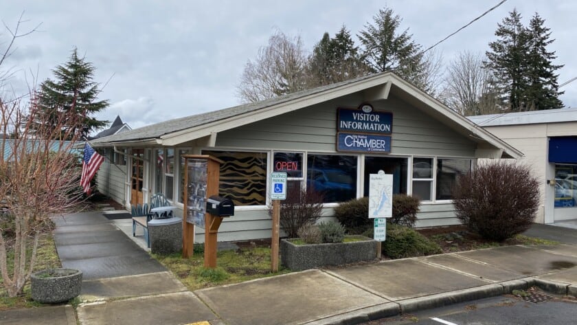 Photo of the front of the Gig Harbor Chamber of Commerce building.