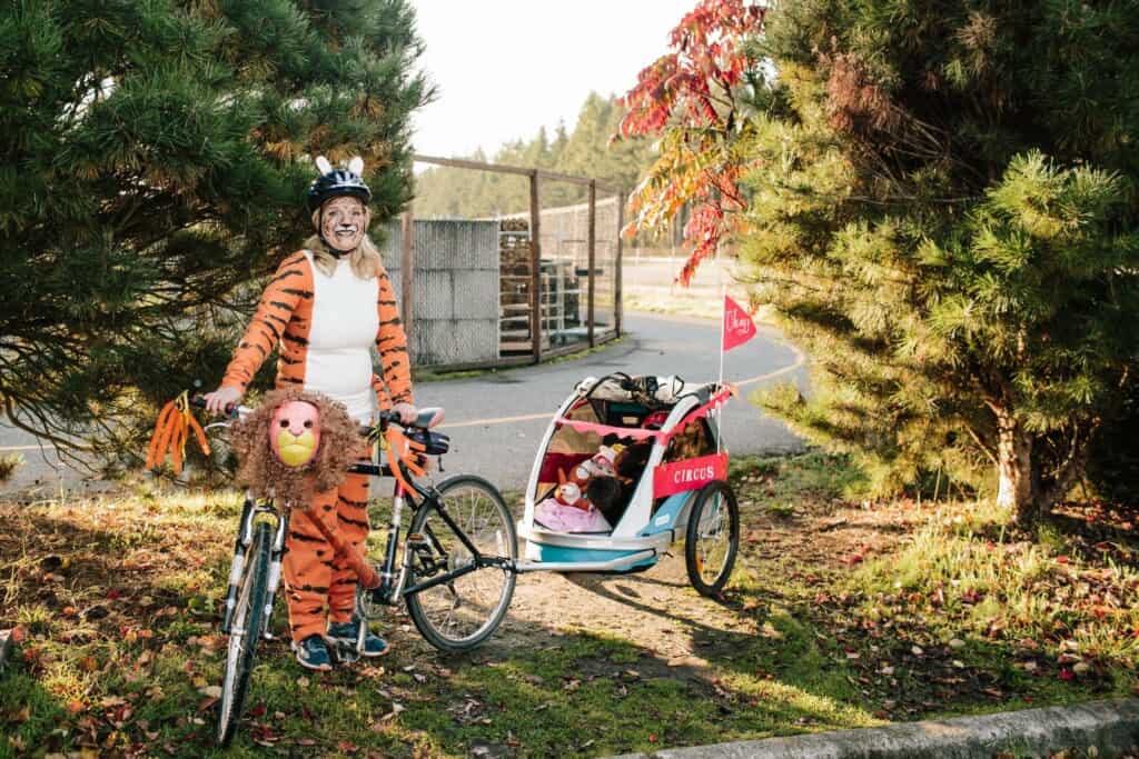 Tigger participated in the Rattle Dem Bones Bike Ride and Costume Contest in 2019.