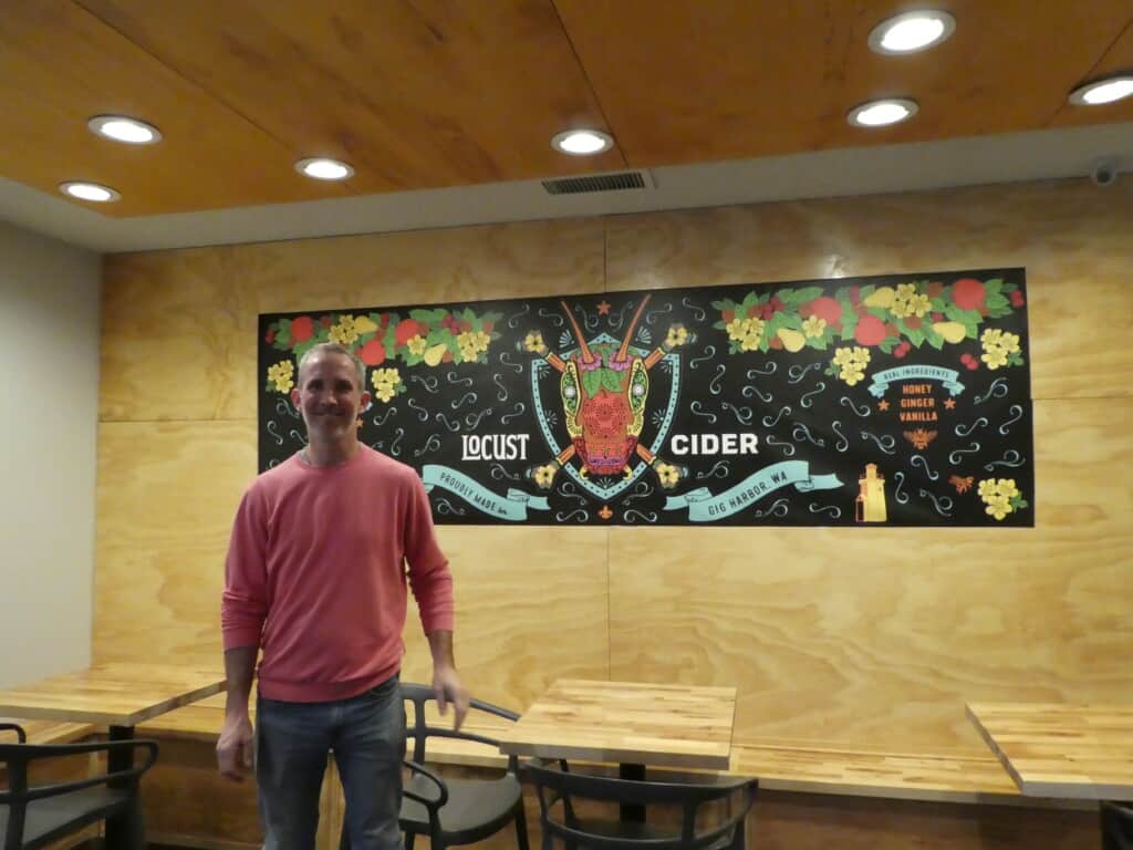 Jason Spears, who owns Locust Cider with wife Rebecca, stands in a soon-to-be-opened taproom.