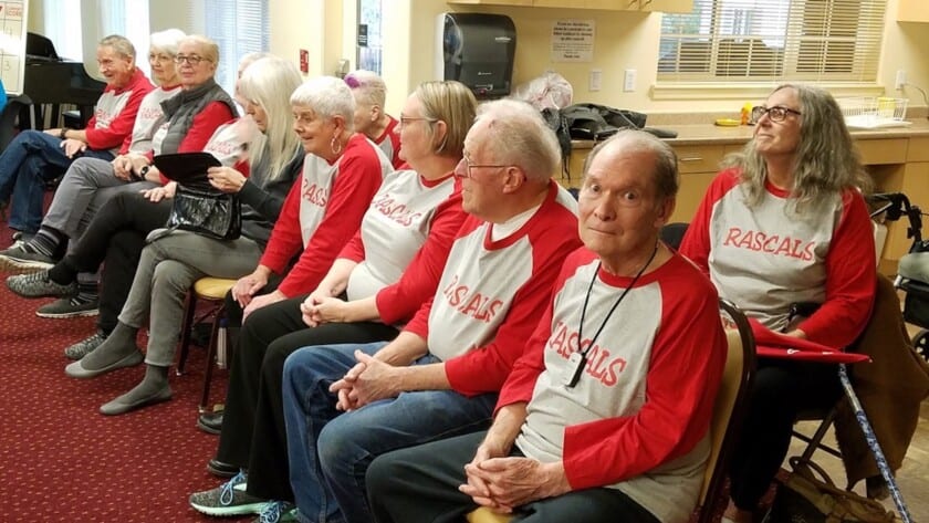 The Senior Center’s beanbag baseball team, The Rascals” meets every Wednesday. They often compete against the team from Peninsula Retirement.