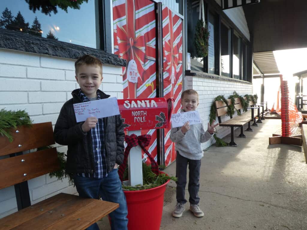 Abbott Borgen, 7, and his 5-year old brother Gannon recently mailed their letters to Santa