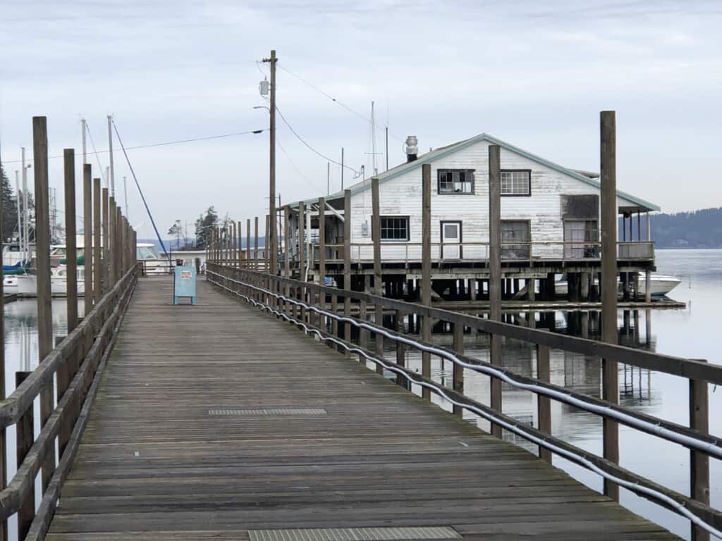 Lakebay Marina with pier