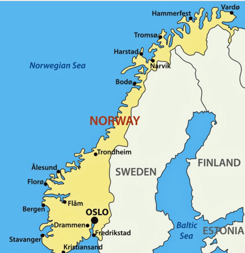 Map of Norway