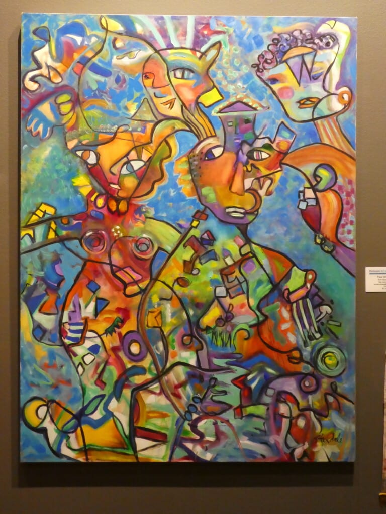 Gig Harbor artist Ann Stockdale won the Best of Show award at PAL's 2021 Open Juried Show for her painting, Four Amigos.