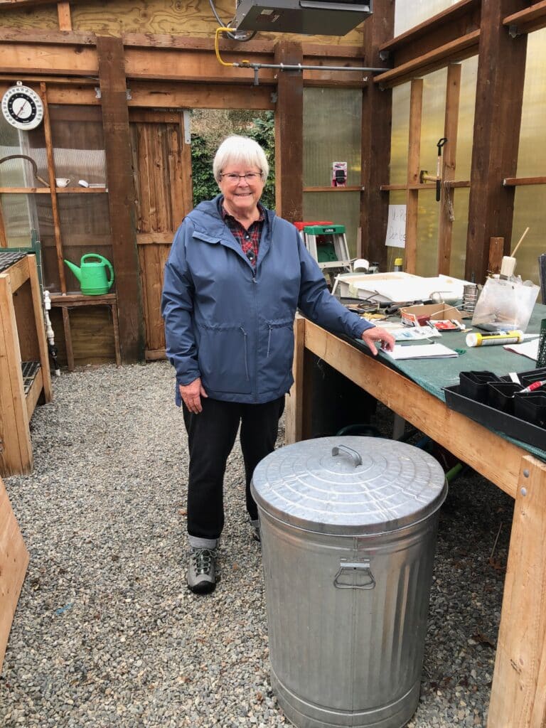 Barb Carr has been in charge of the Wilkinson Farm community garden for 20 years.