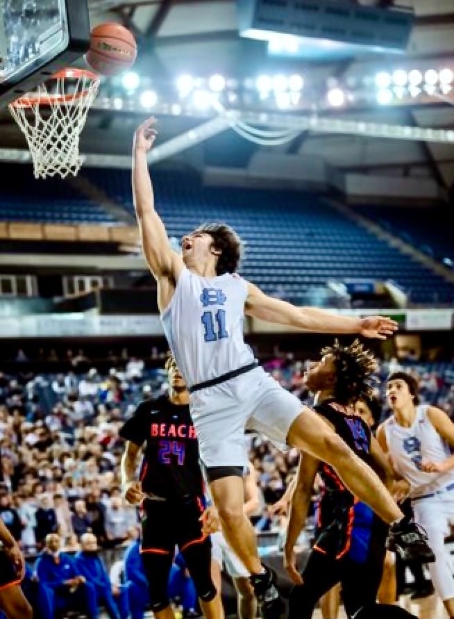 Christian Parrish scored 11 points and collected seven assists in the loss to Rainier Beach.