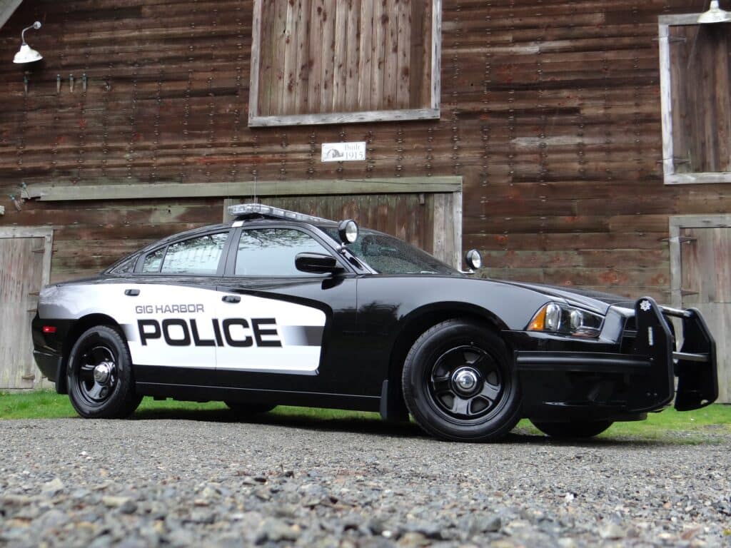 A Gig Harbor Police Department cruiser