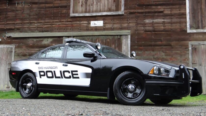 A Gig Harbor Police Department cruiser