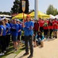 Dragon Boat teams line up before their heat on Sunday, April 24, 2022.