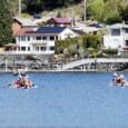 Dragon Boat teams race during the Gig Harbor Paddlers Cup on Sunday, April 24, 2022.