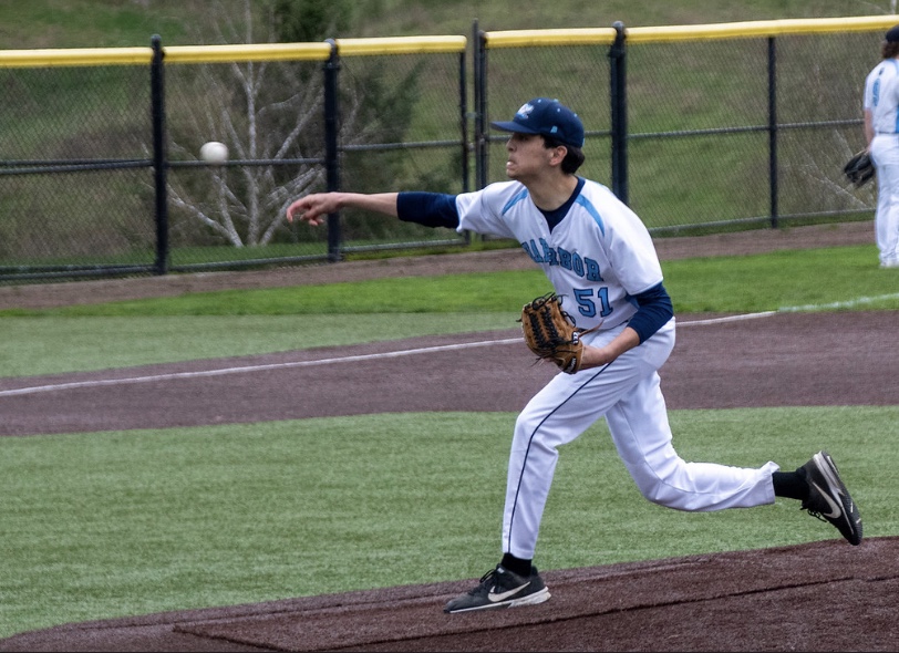 Gig Harbor ace Garrick Cosmos only allowed two runs in a complete game victory over Yelm.