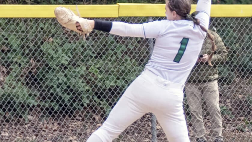 Peninsula's Alli Kimball threw back-to-back perfect games against Central Kitsap, retiring 42 consecutive Cougars.