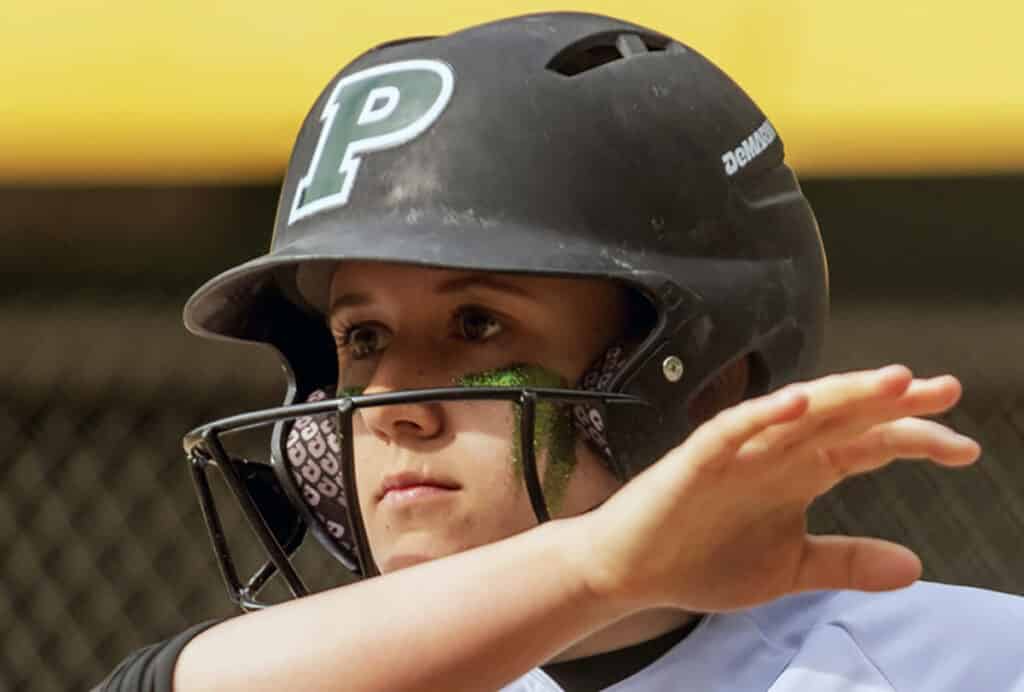 Alli Kimball of Peninsula High School is 13-1 on the mound as a pitcher, but she contributes at the plate, too. Kimball has a .492 batting average and .569 on-base percentage as a hitter.