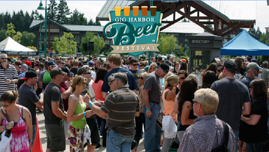The Gig Harbor Beer Festival draws a big crowd to the Uptown Pavilion.