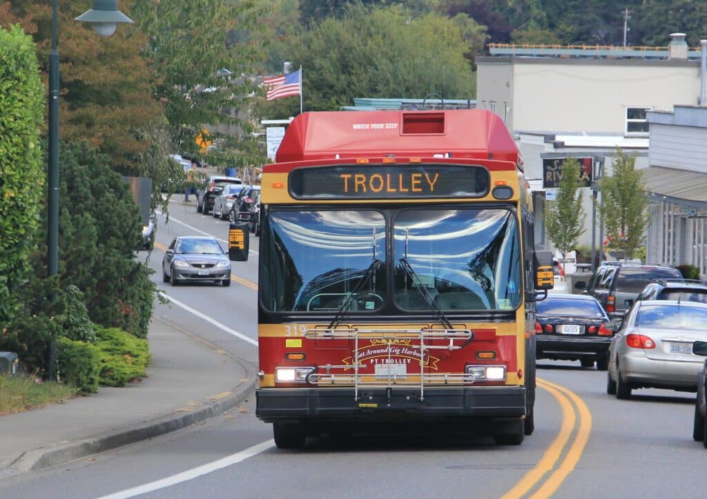 Gig Harbor trolley bus