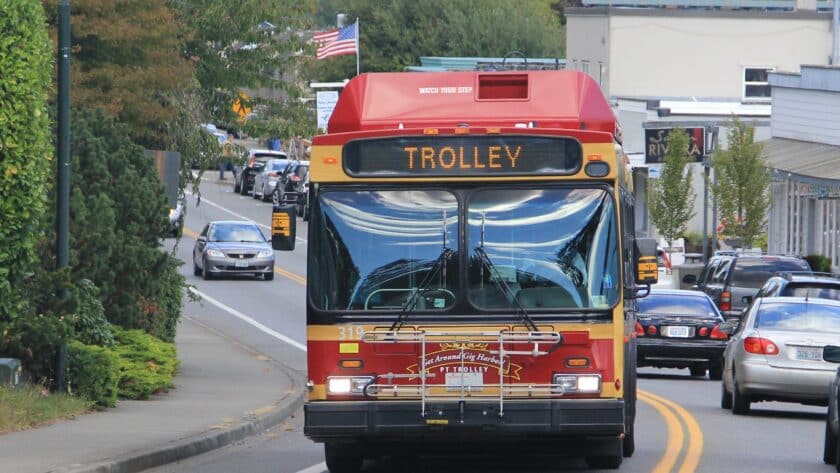 Gig Harbor trolley bus