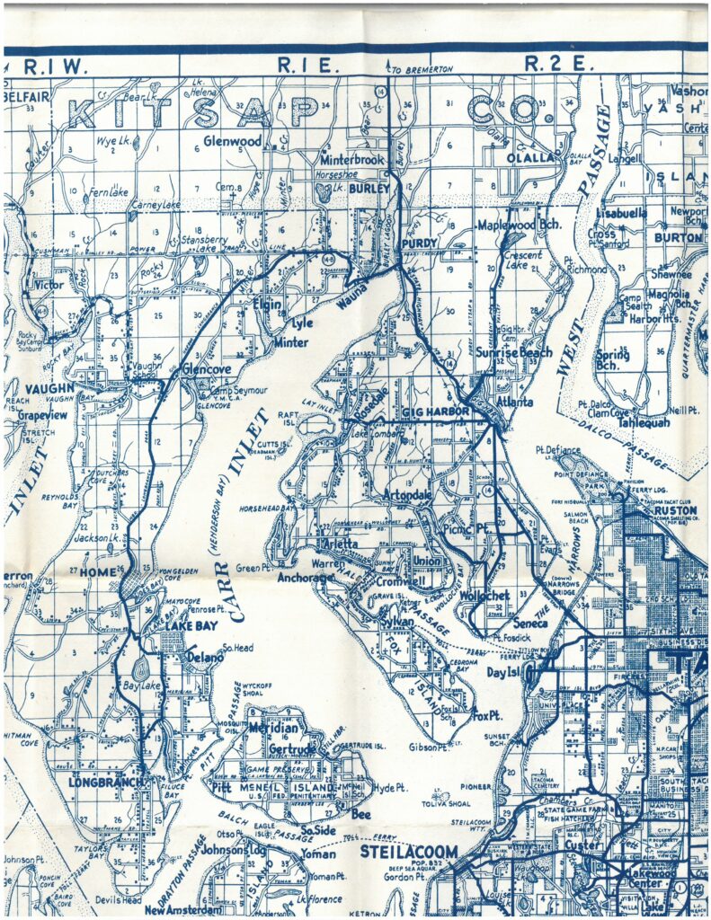 An old Metzger map from between 1950 and 1964 shows Point Fosdick-Gig Harbor Road as part of Highway 14.