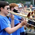 A scene from the 2022 Maritime Gig Festival Grande Parade.