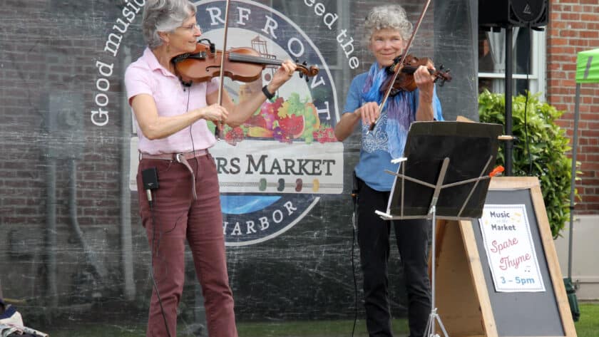 Opening day of the 2022 Gig Harbor Waterfront Farmer's Market.