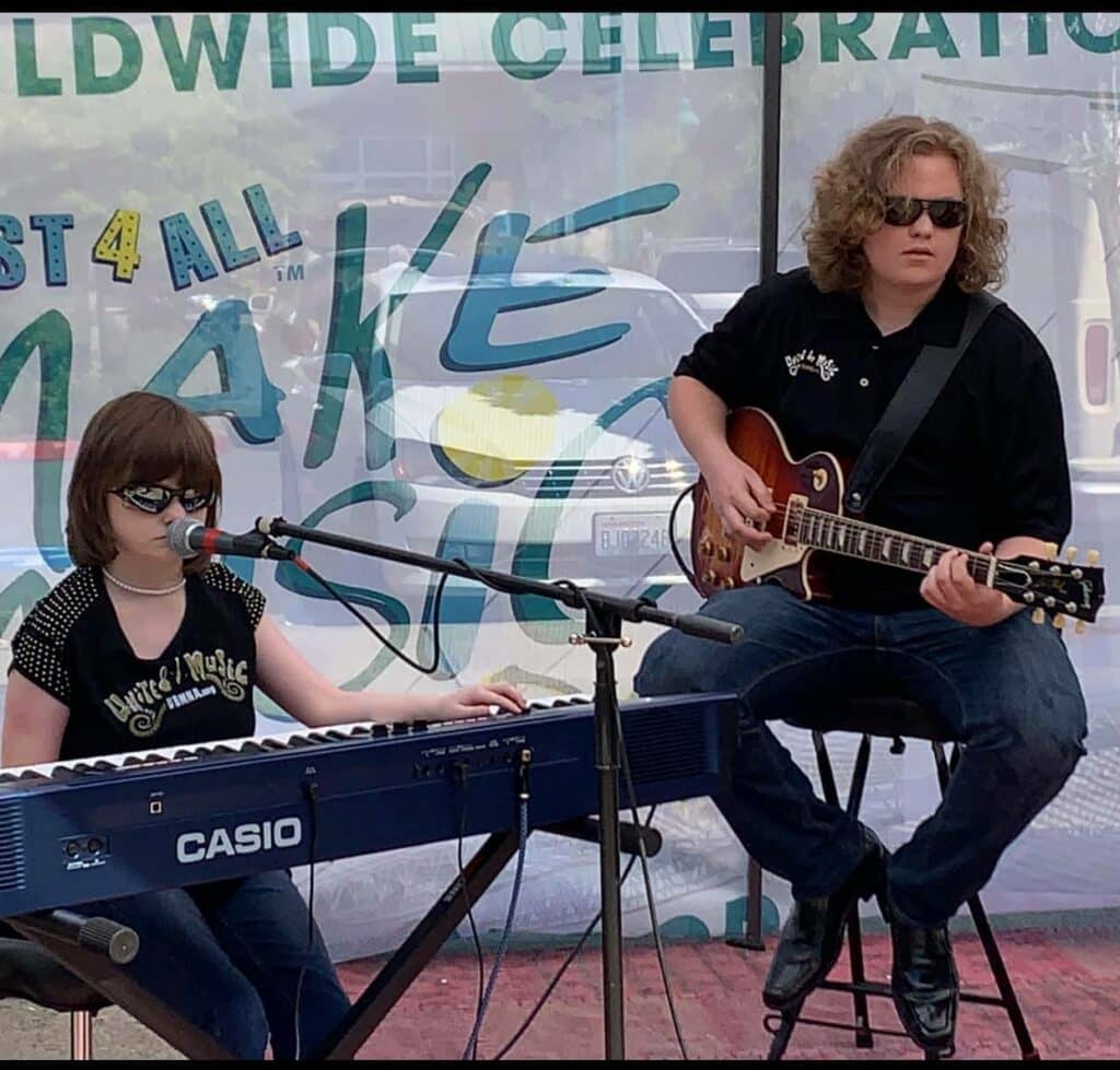 Members of the United by Music Band performed at last year’s Make Music Day The whole band and other musicians will play this year in celebration of the summer solstice.