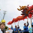 A scene from the 2022 Maritime Gig Festival Grande Parade.