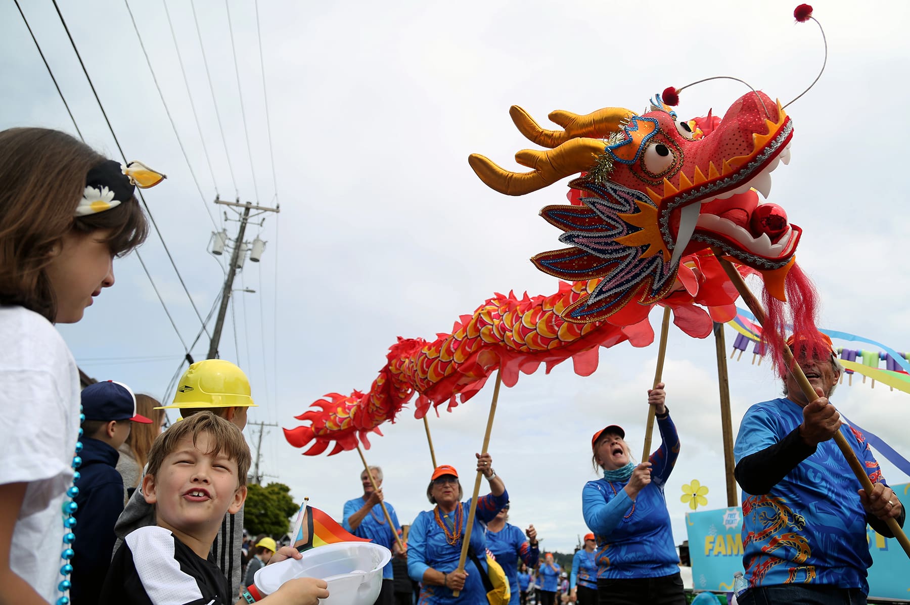 A scene from the 2022 Maritime Gig Festival Grande Parade.