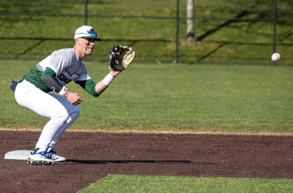 Peninsula shortstop Payton Knowles, who batted .527, earned the South Sound Conference MVP award.