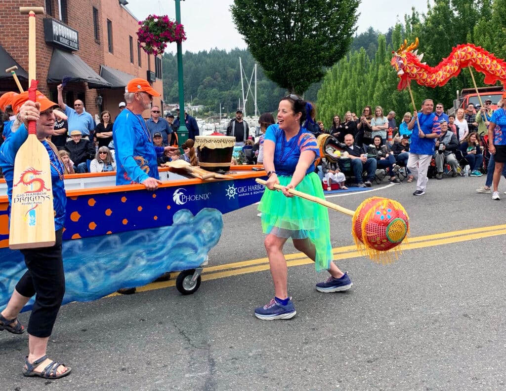 A scene from the 2019 Maritime Gig Festival Grande Parade.