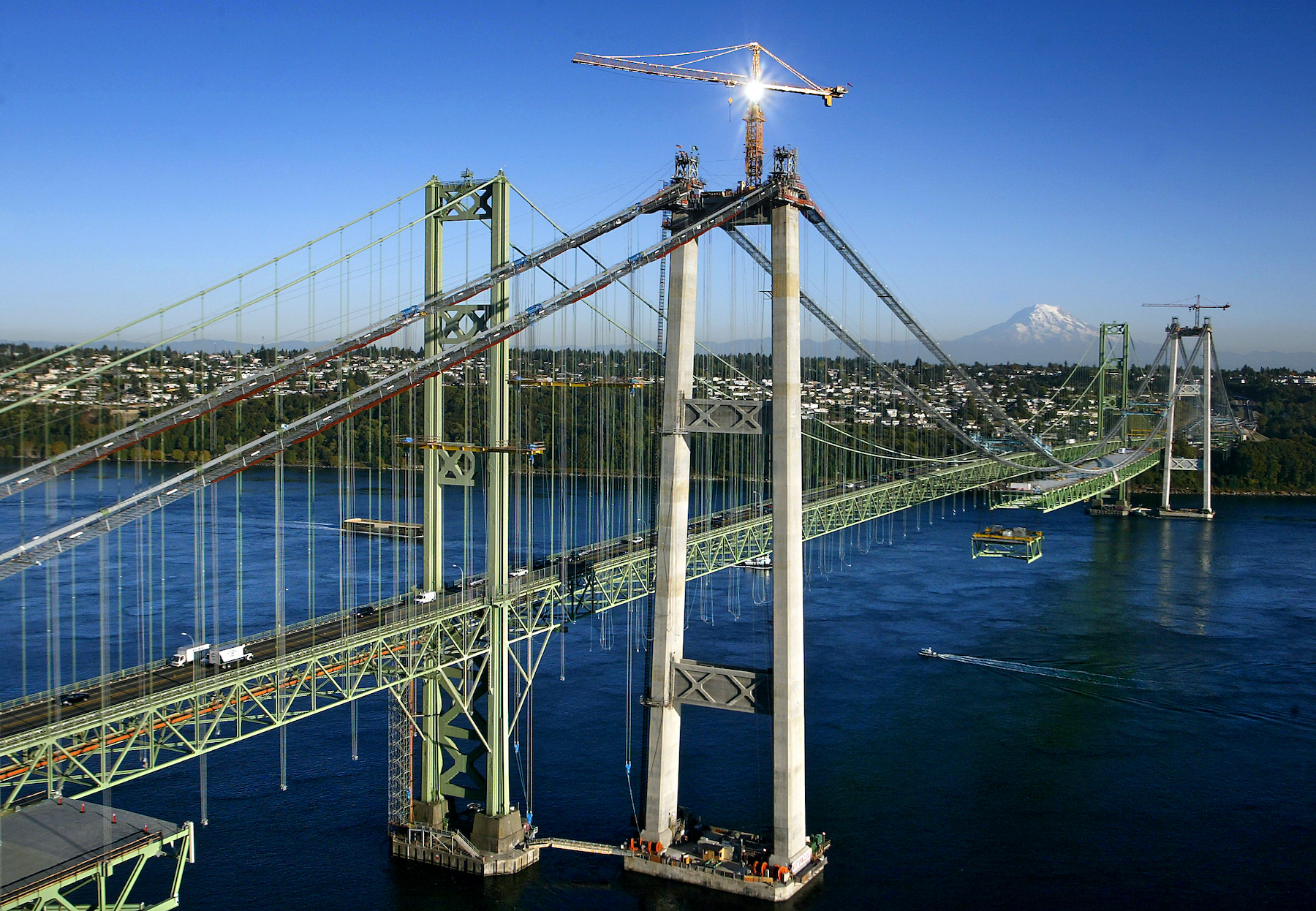 The 2007 and 1950 Tacoma Narrows Bridges
