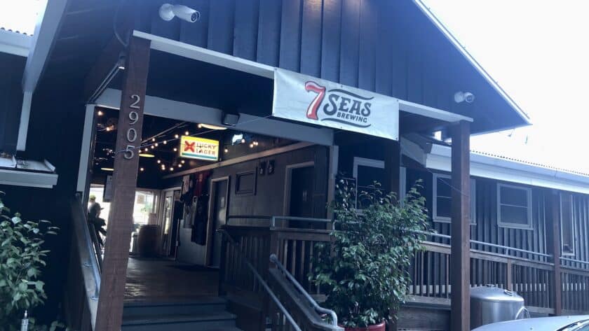 Entrance to the current 7 Seas taproom in Gig Harbor.