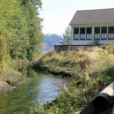 Donkey Creek flows into Gig Harbor Bay near the Harbor History Museum. Toxic lead has been detected in the area since 2002.