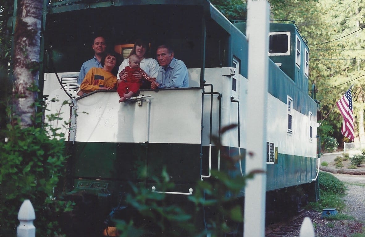 Hugh McMillan moved a damaged train car to his Home property, fixed it up and used it as an office.