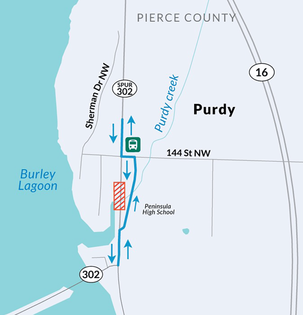 Purdy highway work will impact parking at Peninsula High Gig Harbor