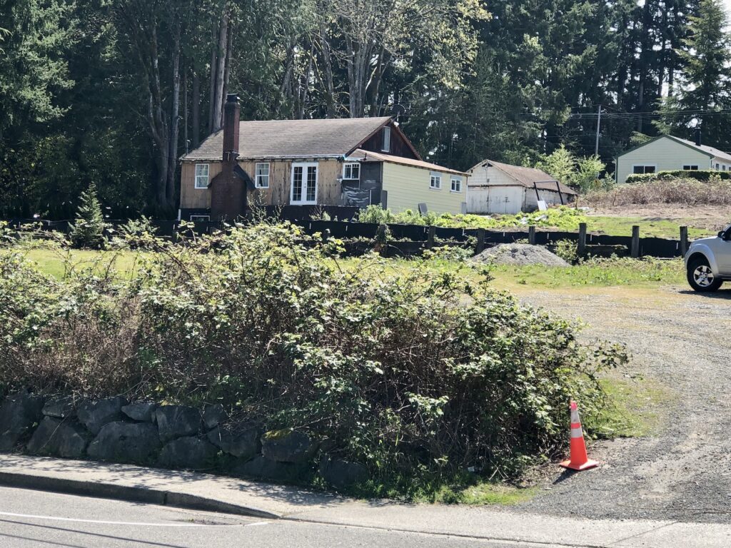The two properties as seen from Harborview Drive. 