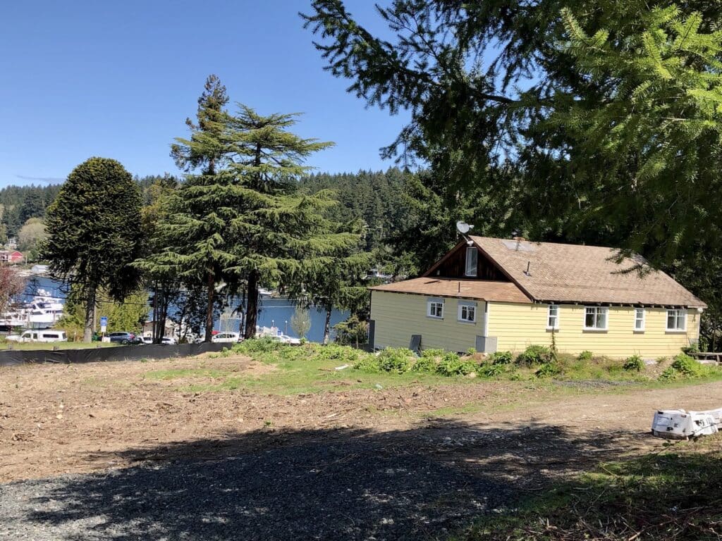 The property has a partial view of Gig Harbor Bay.