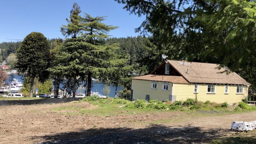 The property has a partial view of Gig Harbor Bay.