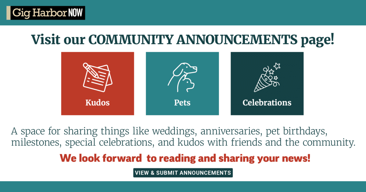 Announcement Submission Gig Harbor Now A hyperlocal nonprofit