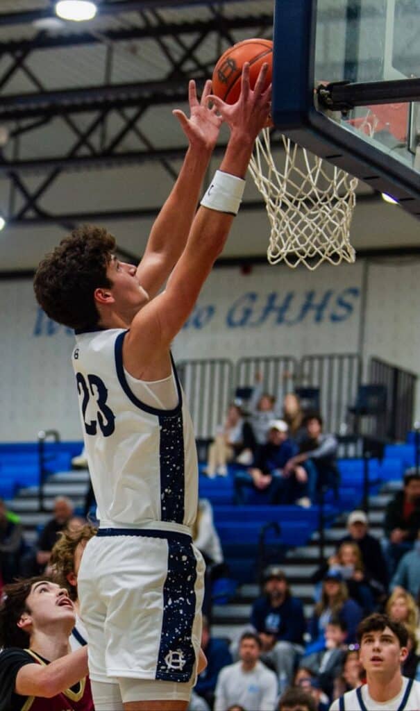 Tides forward Michael Masini had 20 points and 12 rebounds against Yelm to keep Gig Harbor undefeated.