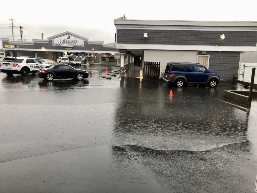 Minor flooding in Purdy