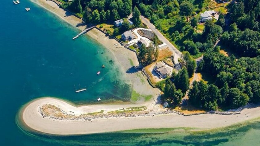 Tacoma Demolay Sandspit Park from above.