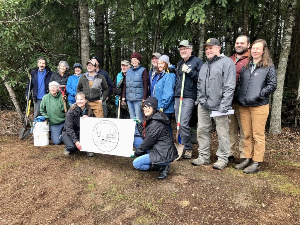 The plant salvagers are supporters of the Gig Harbor Land Conservation Fund.