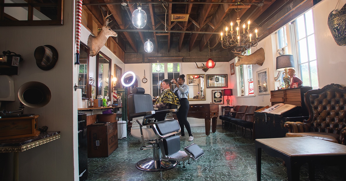 Business Spotlight | The barber behind the bookshelf - Gig Harbor