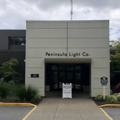 Peninsula Light's office near Purdy.