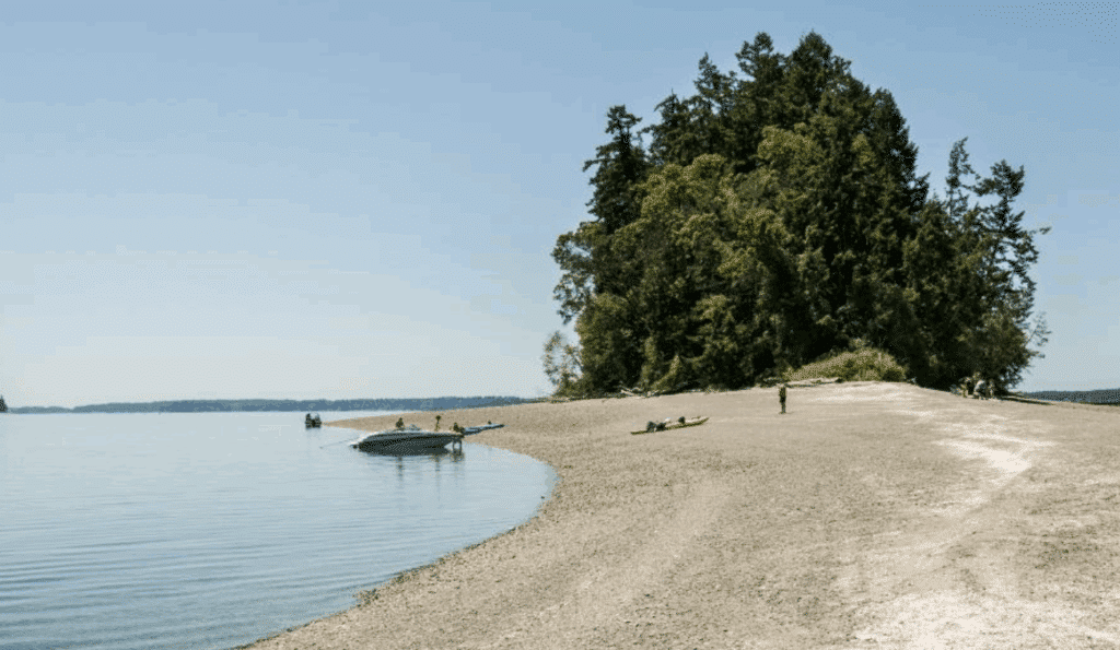 Cutts Island is reachable only by boat.