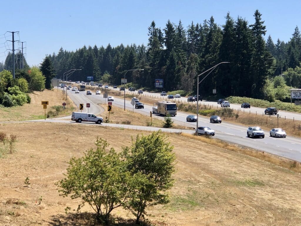 The westbound on-ramp from Wollochet Drive to Highway 16. <yoastmark class=