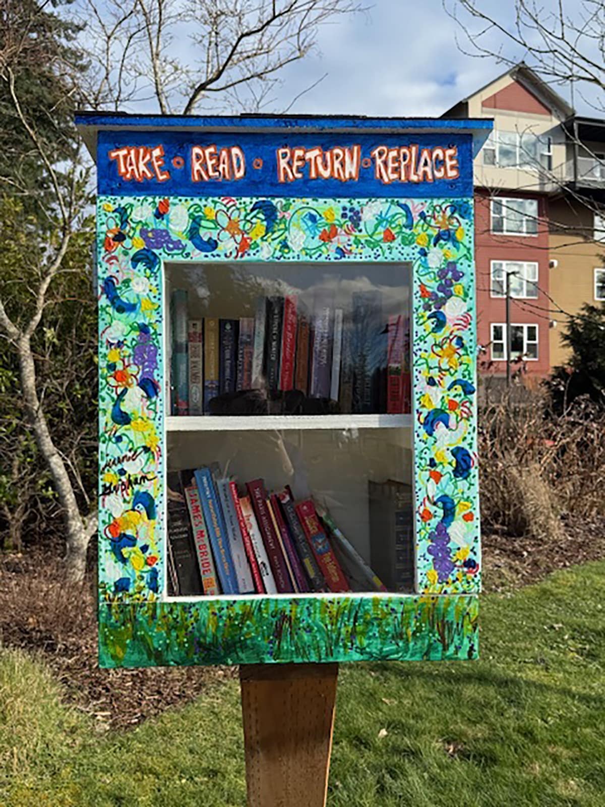 Hyperlocal Library Being Neighborly | Heron's Key residents upgrade Little Free Library ...