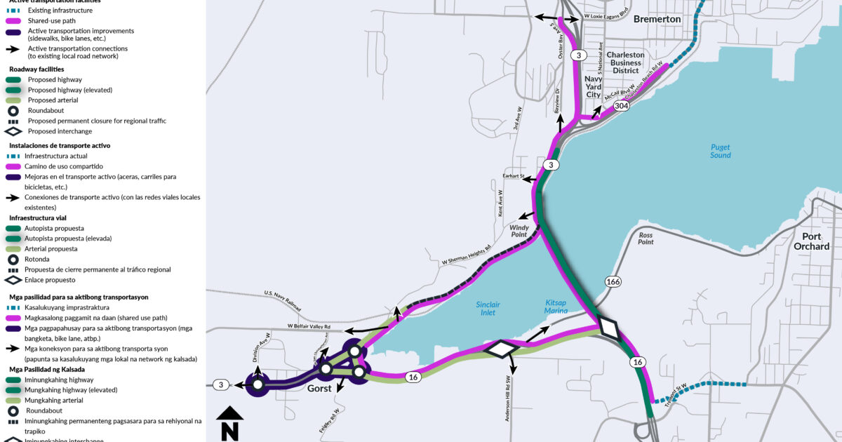 WSDOT has three alternatives to fix Gorst. Two of them involve a bridge - Gig Harbor Now